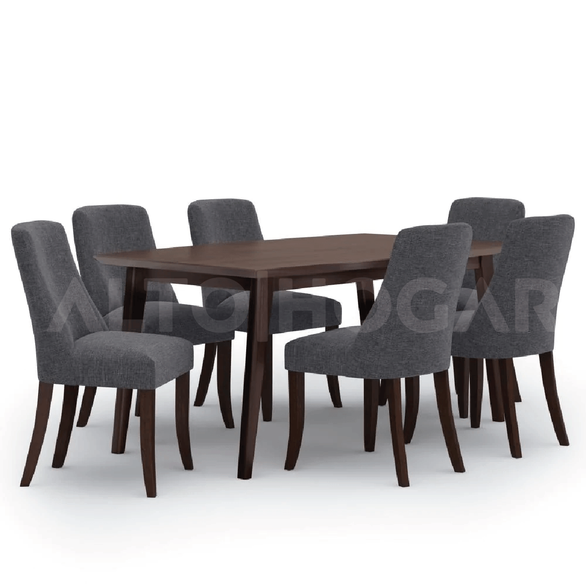 COMEDOR DE 6 SILLAS LOREANNA GRIS