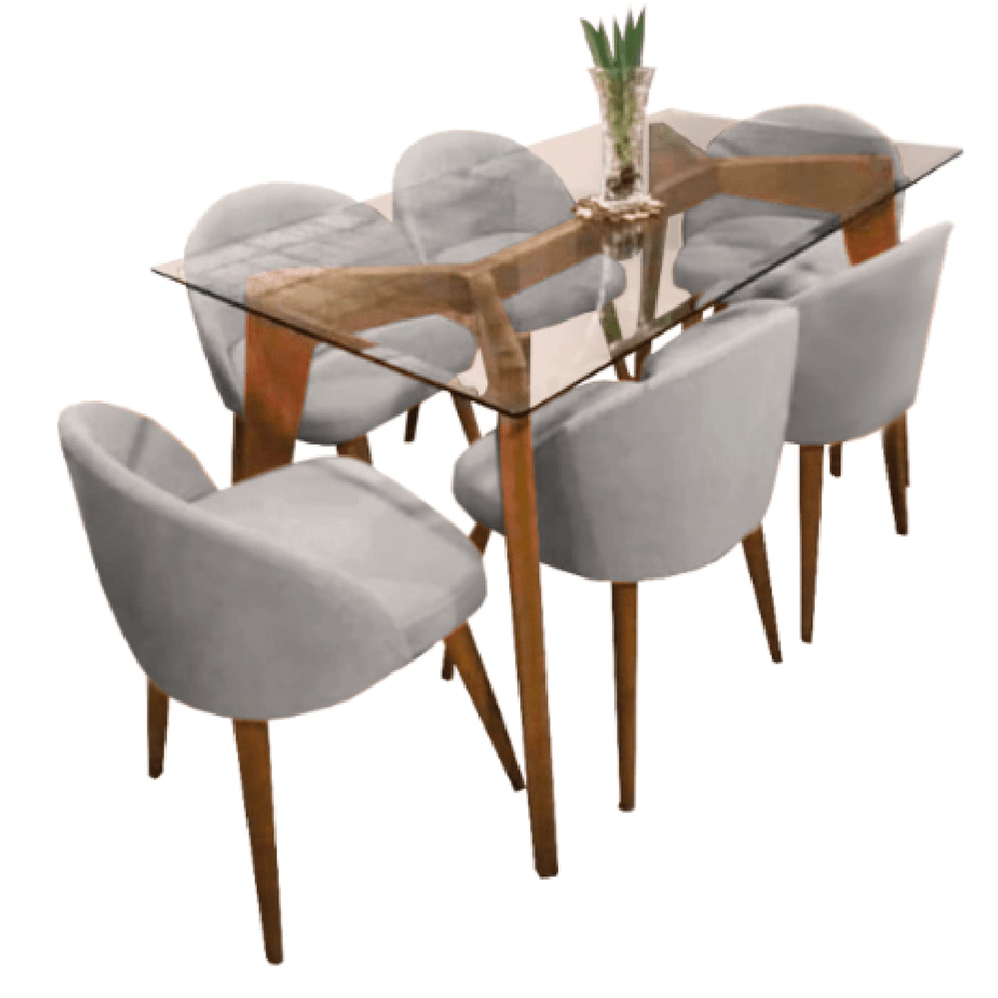JUEGO DE COMEDOR 6 SILLAS MAYA