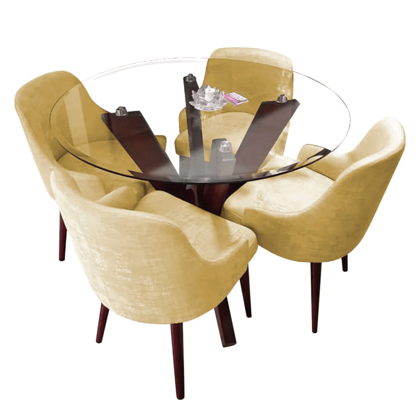 JUEGO DE COMEDOR 4 SILLAS YENLU