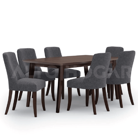 COMEDOR DE 6 SILLAS LOREANNA GRIS