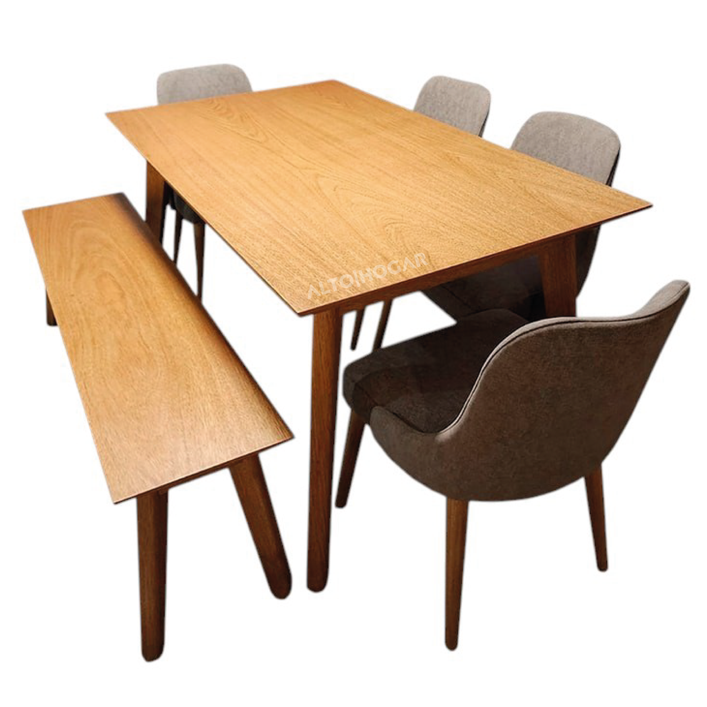 COMEDOR DE 6 ASIENTOS WOODA GRIS